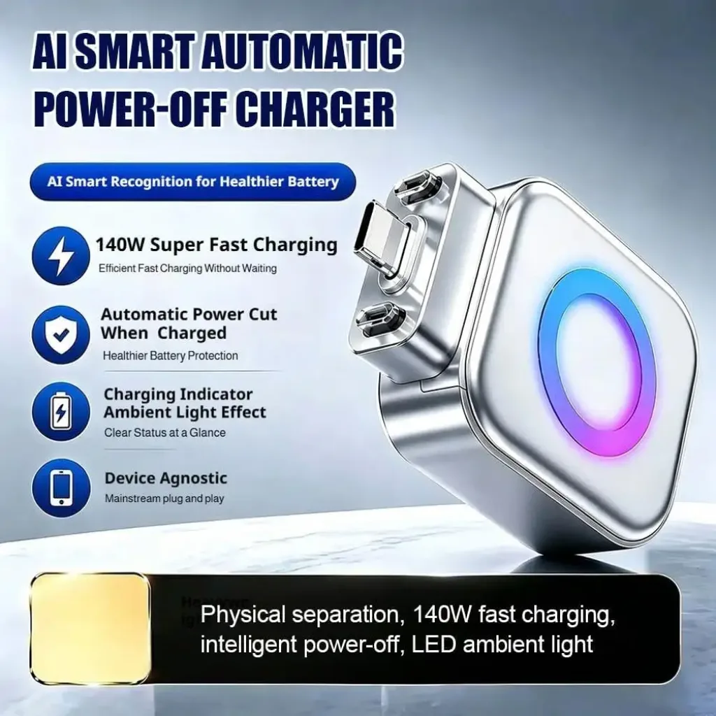 Automatic Charge Separator | 140W পর্যন্ত Fast Charging | চার্জ পূর্ণ হলেই স্বয়ংক্রিয়ভাবে চার্জার খুলে যাবে
